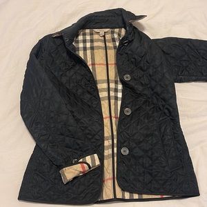 Burberry Brit quilted coat in size small.